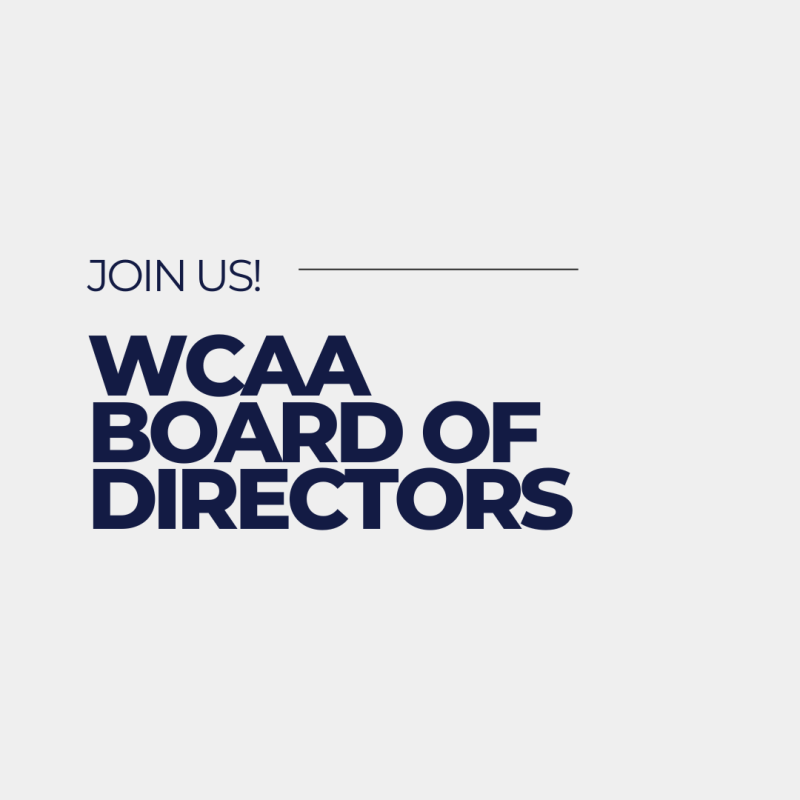 Join the WCAA Board of Directora 2023