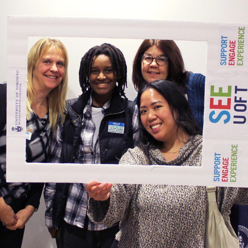 Student and staff at SEE U of T orientation