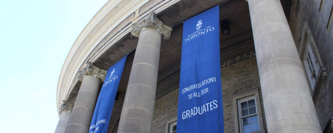 Banner at Convocation Hall