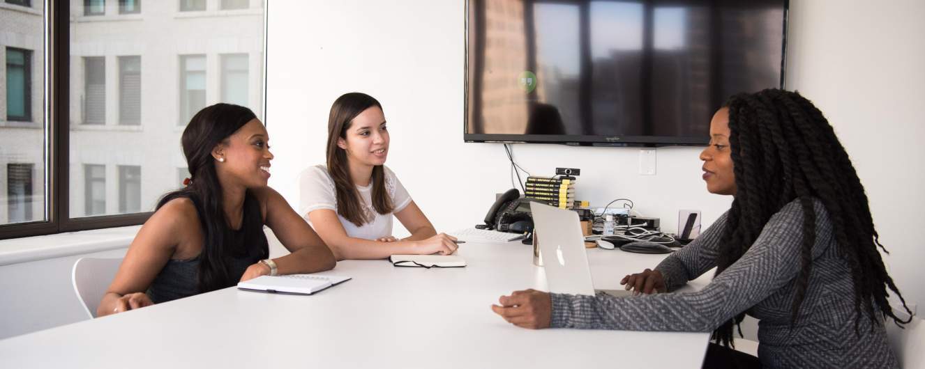 2 women with a mentor