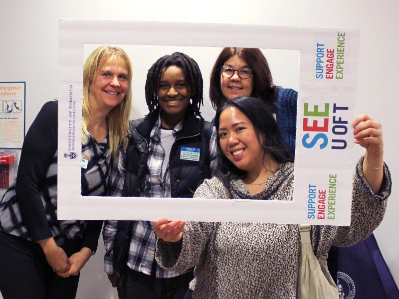 Student and staff at SEE U of T orientation