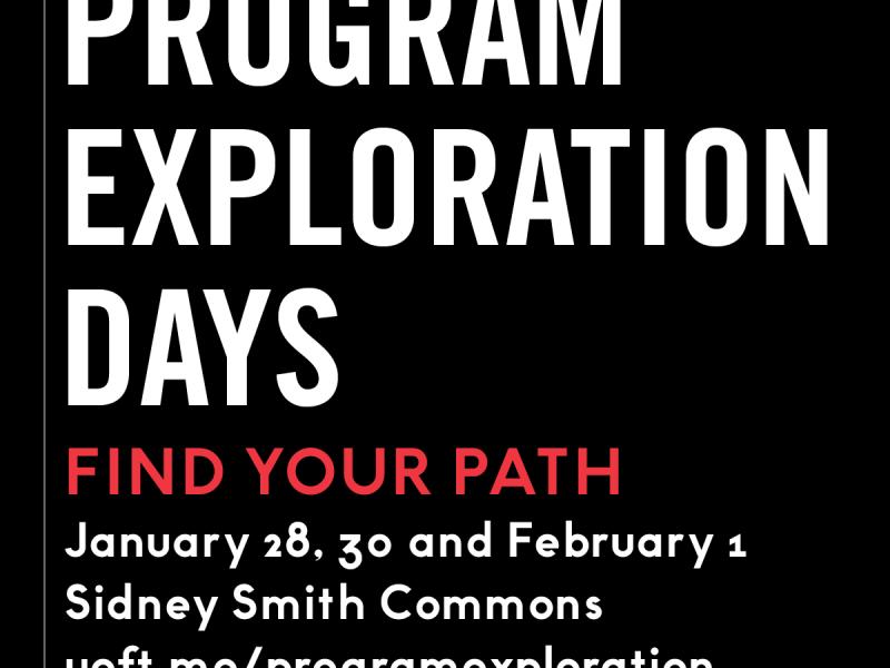 Program Exploration Days: Find your Path