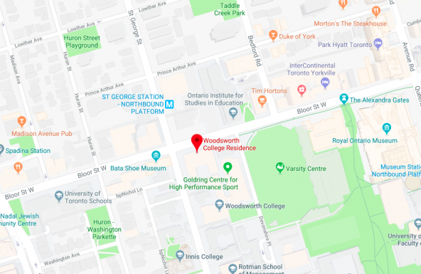 A map of the residence location