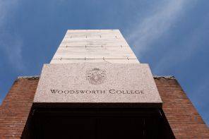 Woodsworth College south entrance tower image