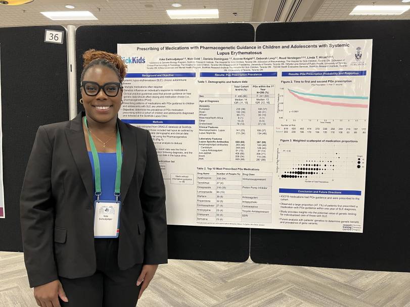 Voke Ewhrudjakpor presents her research completed as a Research Student at SickKids.