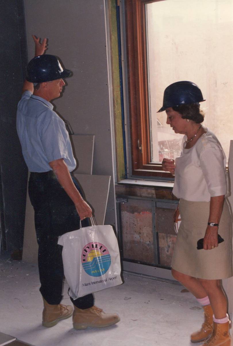 Image of Alex Waugh and Rose Wolfe in new wing